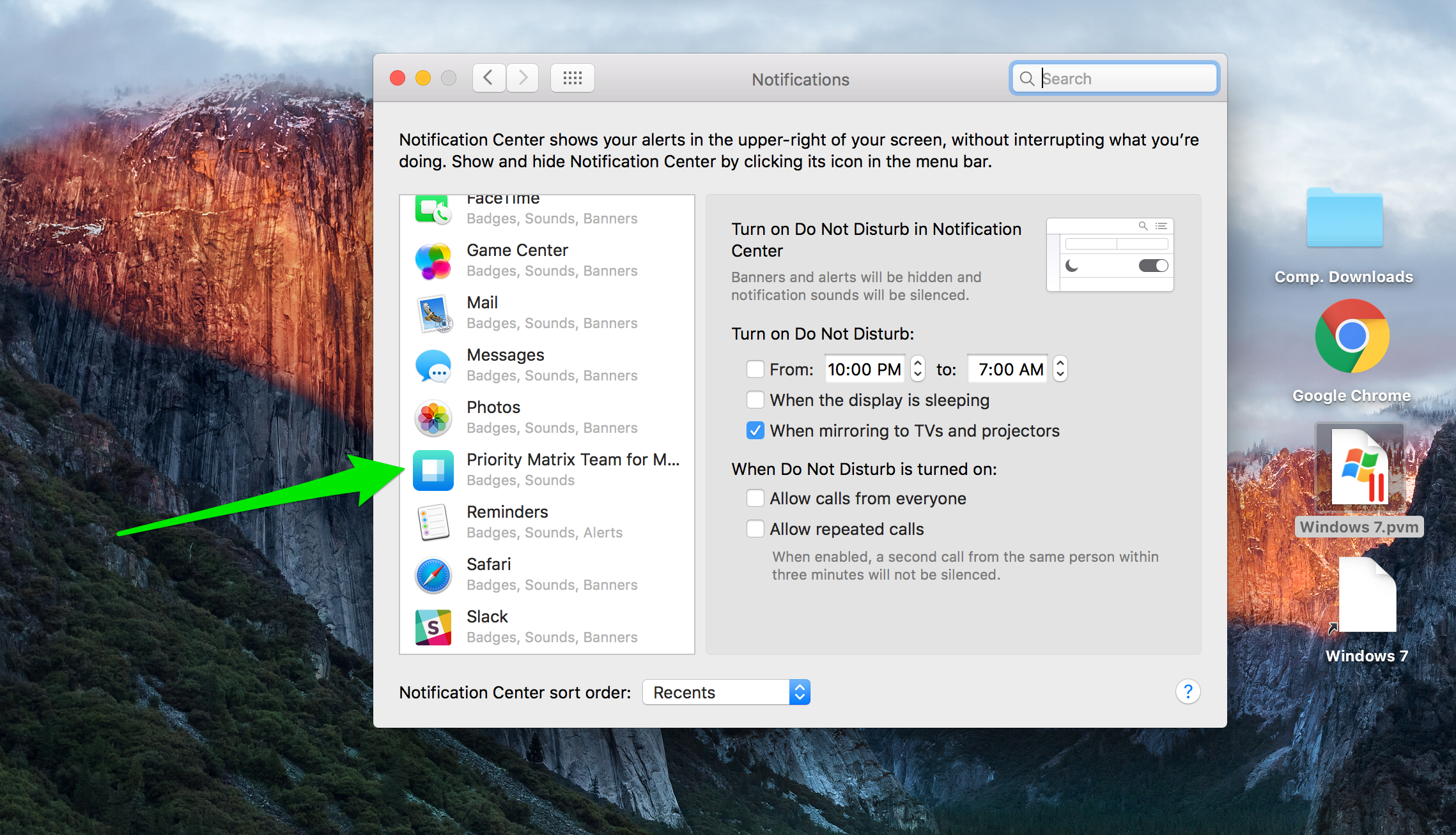 disable google chrome notifications for mac