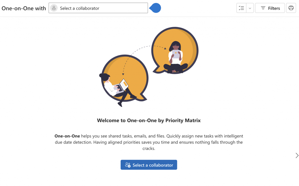 The Priority Matrix 1-on -1 view