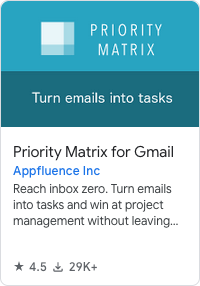 Get Priority Matrix for Gmail