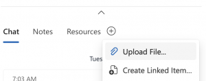Uploading files to a Priority Matrix item