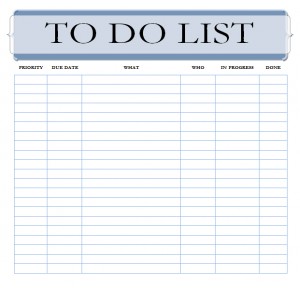 to do list template