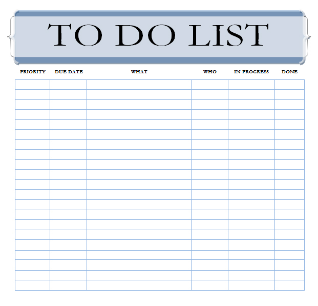 my to do list app