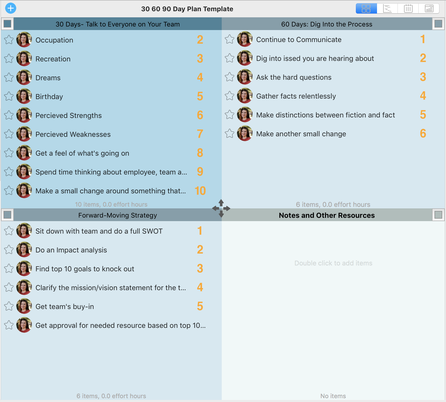 30 60 90 day plan template for new managers