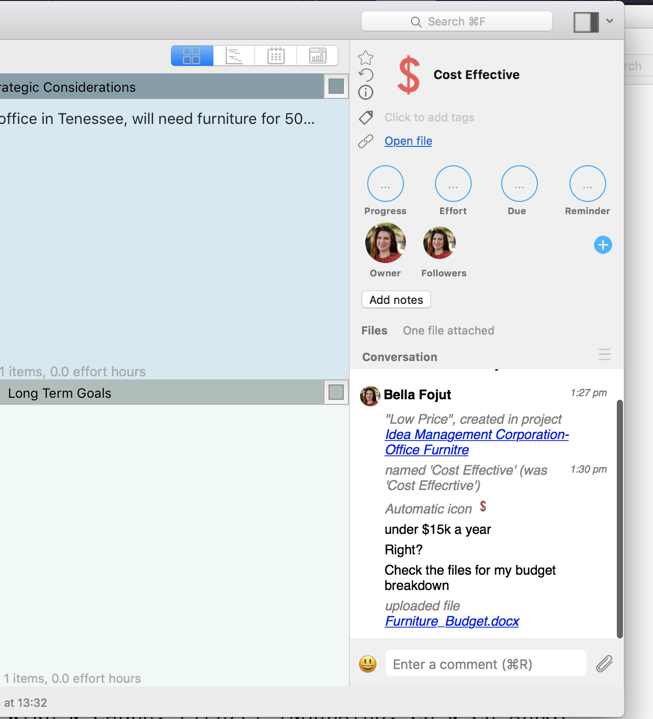 Vendor Management with Priority Matrix by appfluence.com/productivity