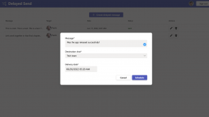 Delayed Send lets you schedule Microsoft Teams messages to be delivered in the future