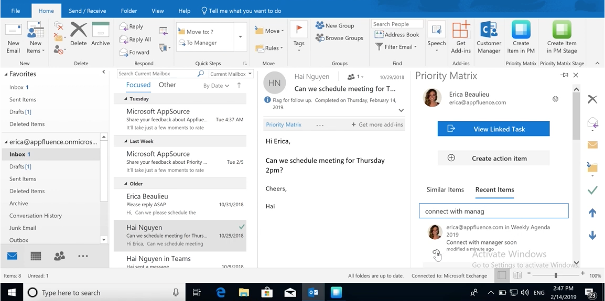 Project Management for Outlook 365 (Recommended) | Priority Matrix