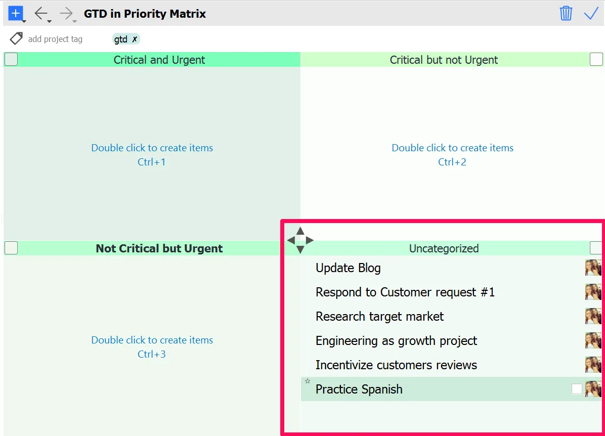 transitioning from GTD