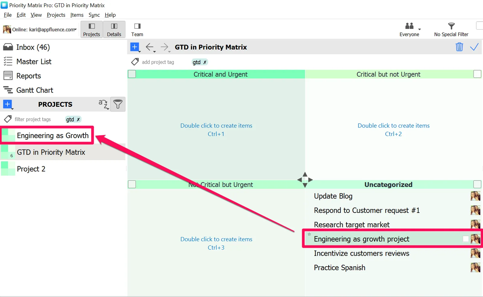 transitioning from GTD