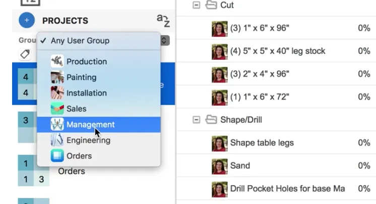 Team Workload Management to Fill Orders by Appfluence.com/productivity