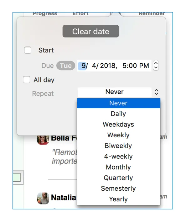 Working With Time in Priority Matrix by appfluence.com/productivity