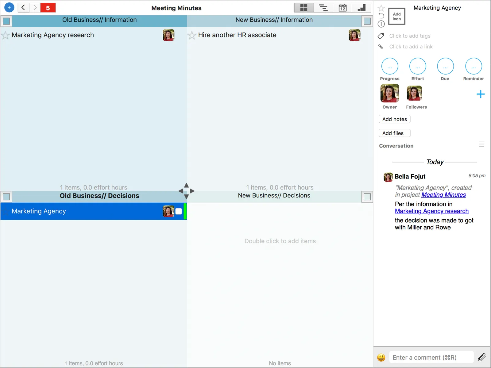 Meeting Minutes Template by appfluence.com/productivity