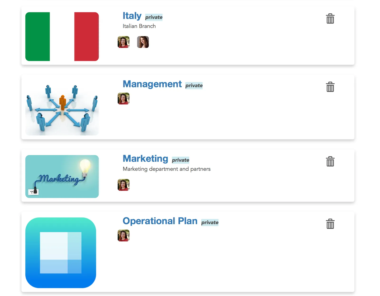 User Groups: Executive Oversight of Multiple Departments in a Company