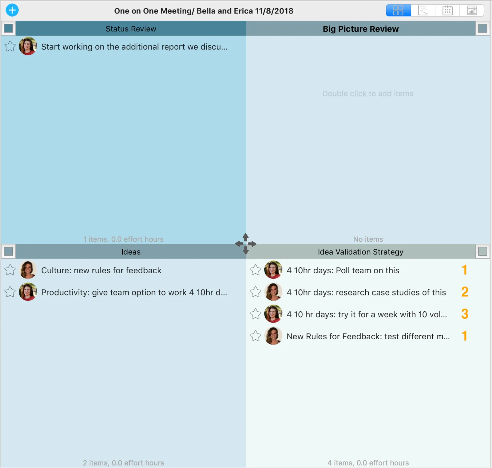 One on One Meeting Template