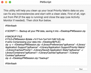 PM-Script clears local data