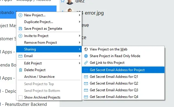 Priority Matrix email extension