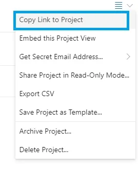 Linking to a project