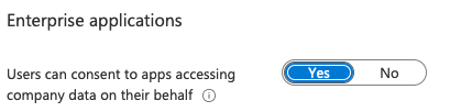 AAD: Allow users enable org-wide access