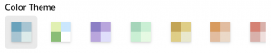 Predefined Priority Matrix color themes for new projects