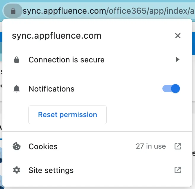 Control web push notificaitions in Chrome