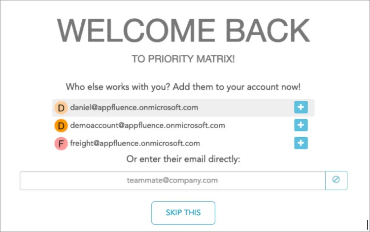 Inviting new users to Priority Matrix using Microsoft Graph