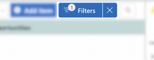 When one or more item filters are enabled, you will see a filter counter over the button
